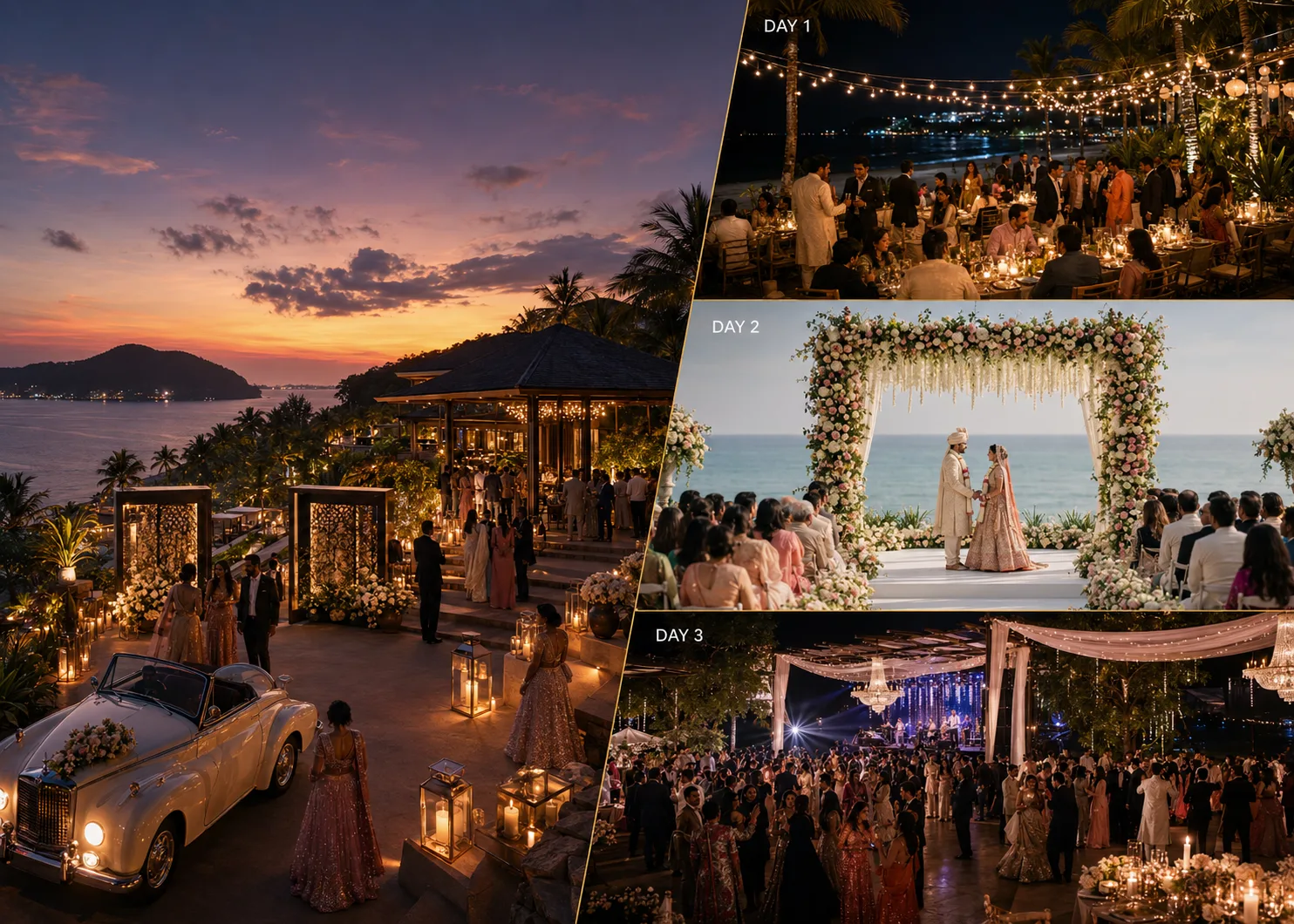 Three-day destination wedding on the Andaman coast in Phuket