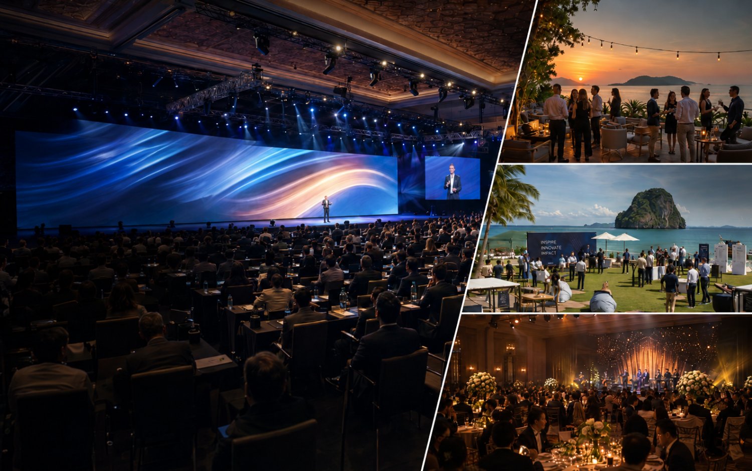 Corporate conference and gala dinner production in Thailand